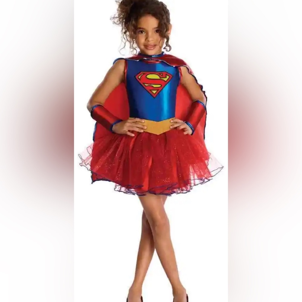 Rubies Supergirl kids Halloween costume size 4/5 for ages 3-4 complete outfit